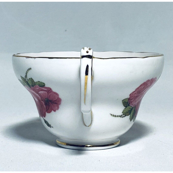 Vtg Foley Tea Cup Century Rose 1950 Paul Granet Pink Gold Trim Replacement - Picture 3 of 15